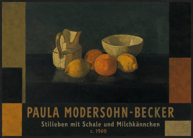 Paula Modersohn-Becker Stilleben Mit Schale Und Milchkännchen No3 - Póster