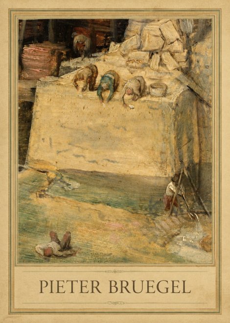 Pieter Bruegel Figures on the Embankment No5 - Póster