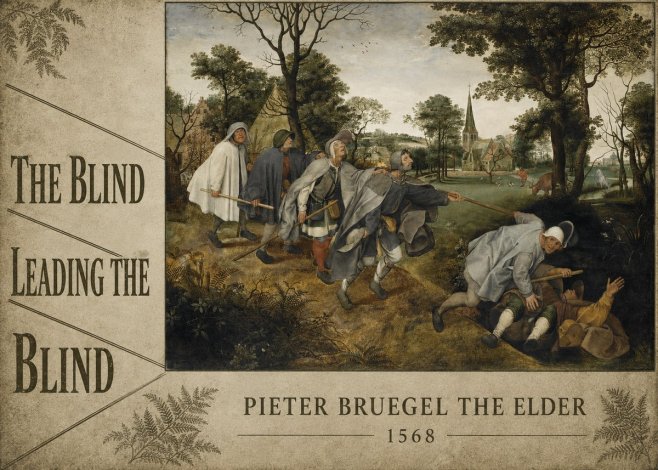 Pieter Bruegel The Blind Leading the Blind I No6 - Póster