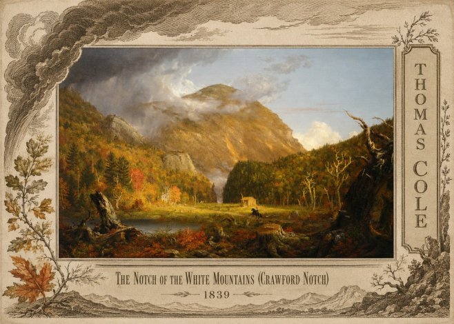 Thomas Cole The Notch of the White Mountains (Crawford Notch) No5 - Póster