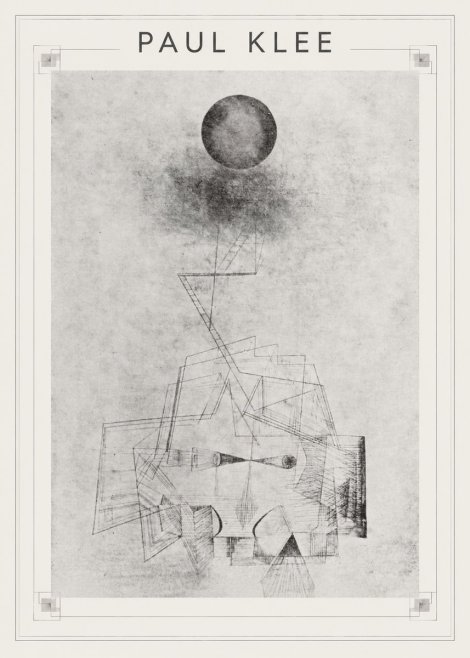 Paul Klee Abstract Study with Sphere and Ladder No1 - Póster