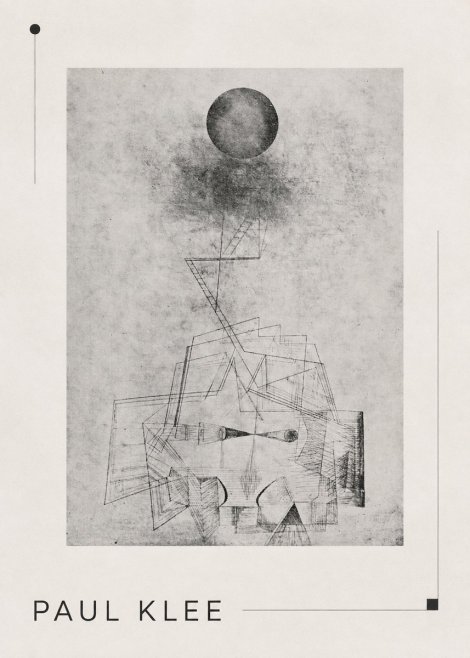 Paul Klee Abstract Study with Sphere and Ladder No3 - Póster