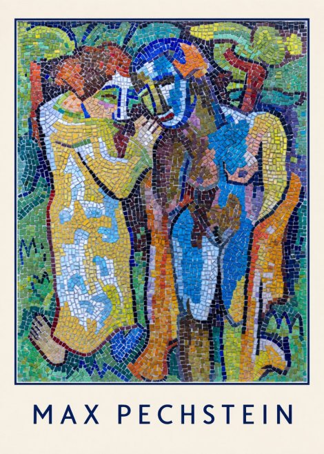 Max Pechstein Couple in Mosaic No4 - Póster