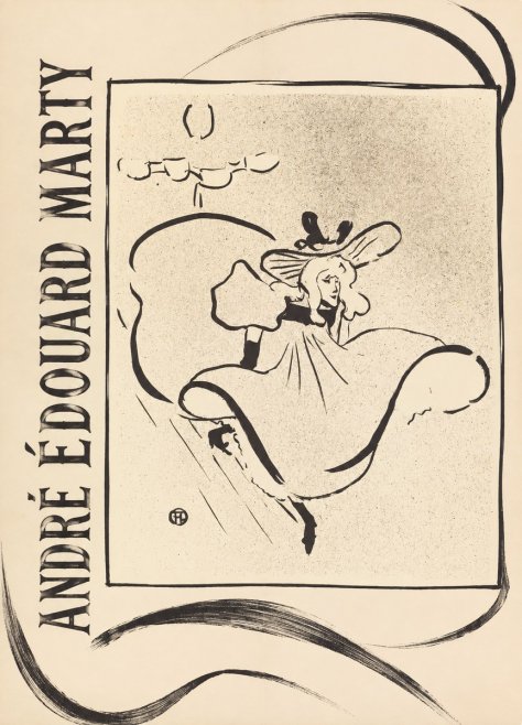 André Édouard Marty Elegant Woman with Hat No3 - Póster
