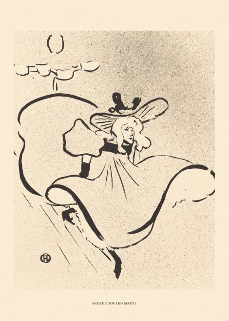 André Édouard Marty Elegant Woman with Hat No6 - Póster