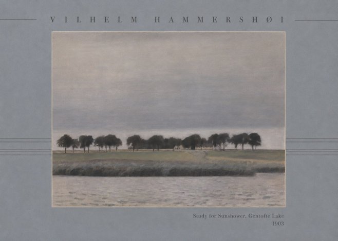 Vilhelm Hammershøi Study for Sunshower, Gentofte Lake No3 - Póster