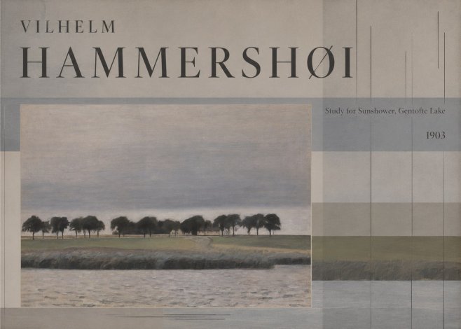 Vilhelm Hammershøi Study for Sunshower, Gentofte Lake No5 - Póster