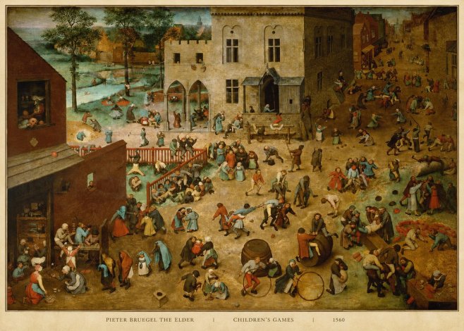 Pieter Bruegel Children's Games II No5 - Póster