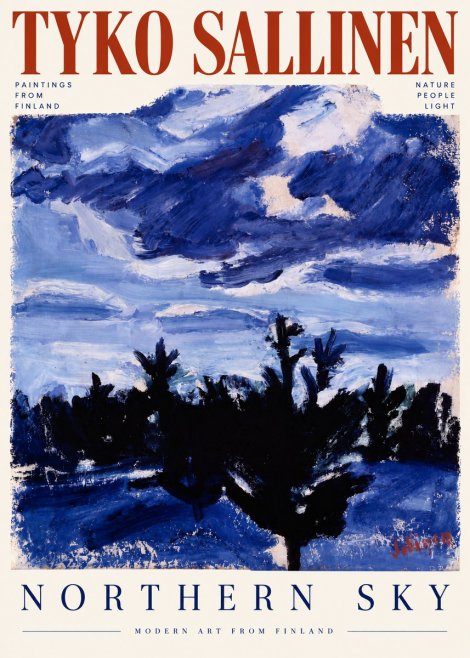 Tyko Sallinen Northern Sky No5 - Póster