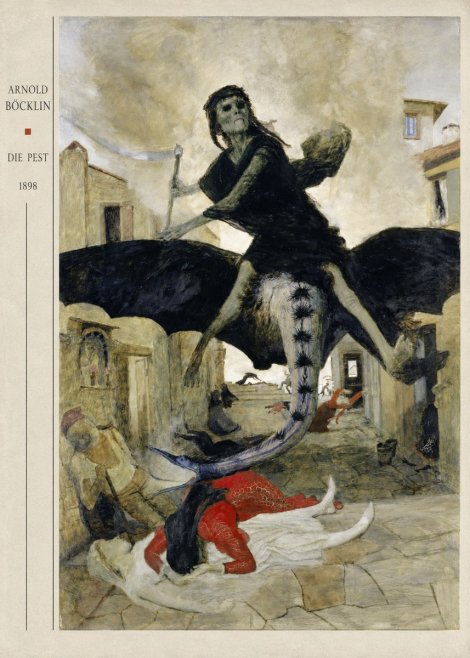 Arnold Böcklin Die Pest II No4 - Póster