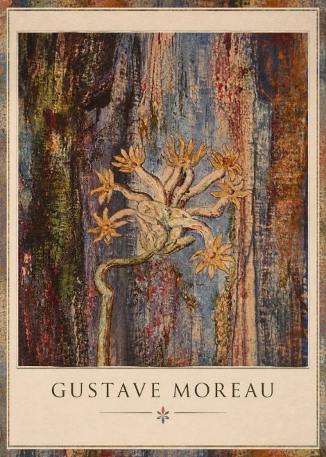 Gustave Moreau Fleur Mystérieuse No1 - Póster