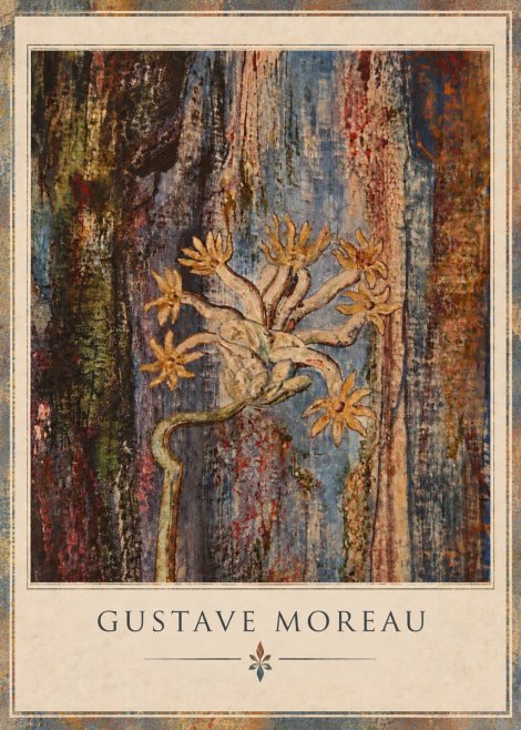 Gustave Moreau Fleur Mystérieuse No4 - Póster