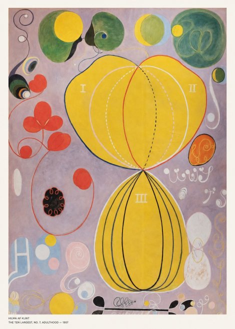 Hilma af Klint The Ten Largest, No. 7, Adulthood No5 - Póster