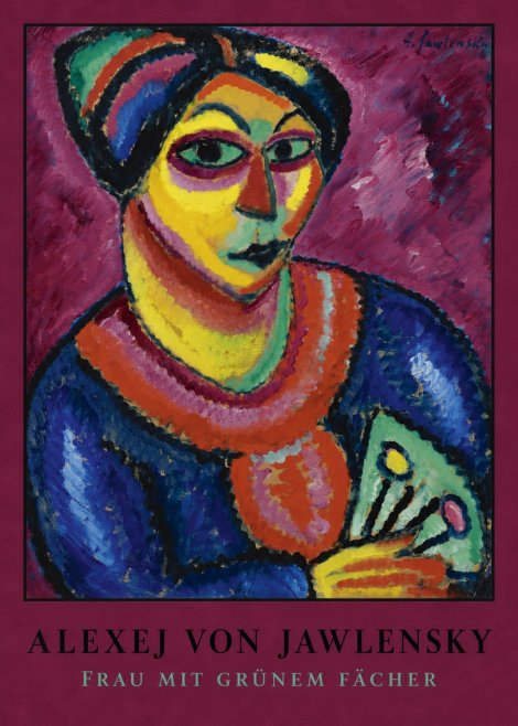 Alexej von Jawlensky Frau Mit Grünem Fächer No4 - Póster