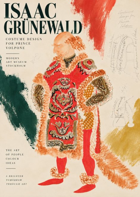 Isaac Grünewald Costume Design for a Theatre Production No5 - Póster