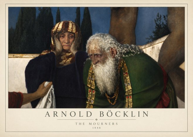 Arnold Böcklin Lamentation over the Dead Christ No4 - Póster