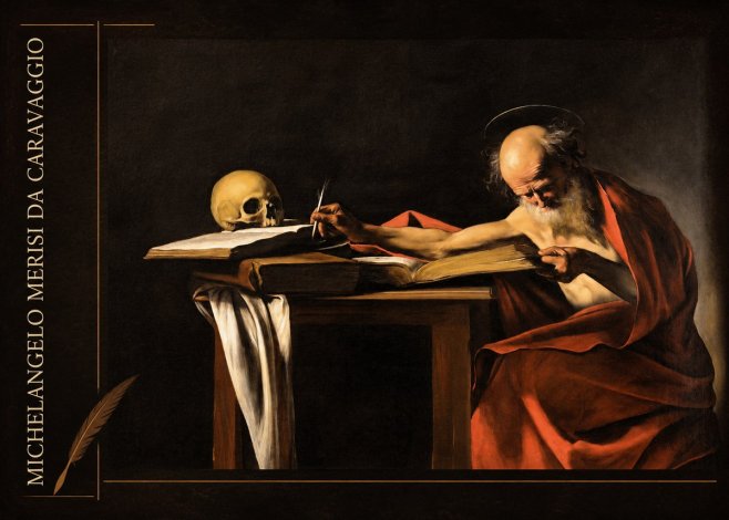 Michelangelo Merisi da Caravaggio Saint Jerome Writing II No2 - Póster