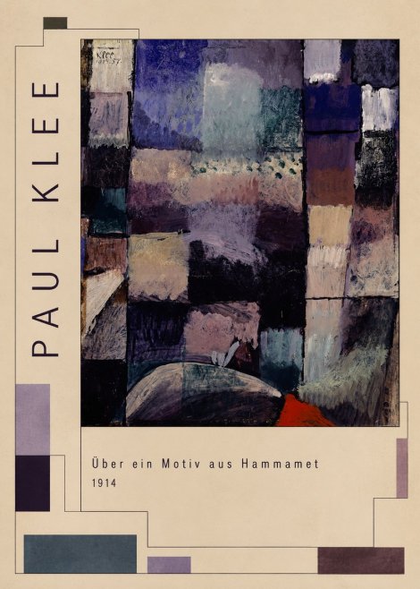 Paul Klee Über Ein Motiv Aus Hammamet No2 - Póster