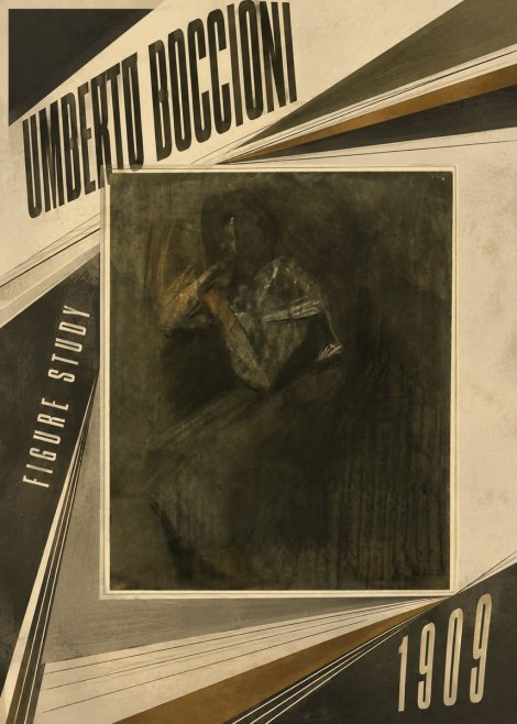 Umberto Boccioni Figure Study I No5 - Póster