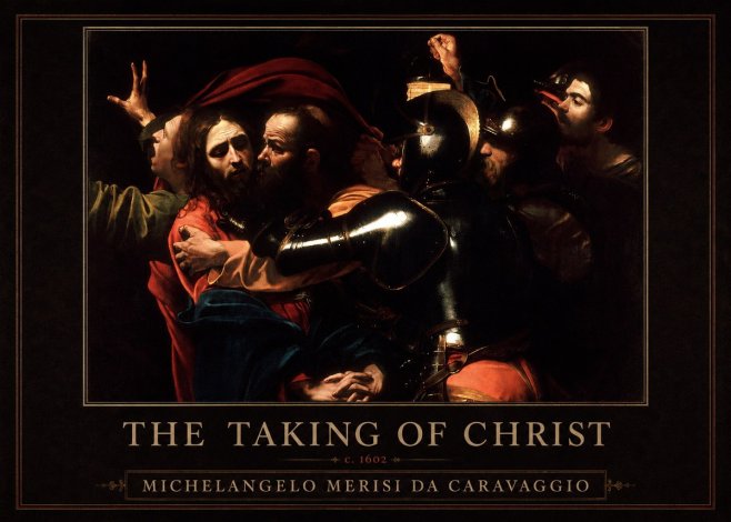 Michelangelo Merisi da Caravaggio The Taking of Christ II No1 - Póster