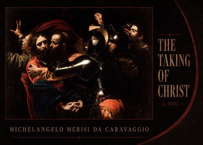 Michelangelo Merisi da Caravaggio The Taking of Christ II No3 - Póster