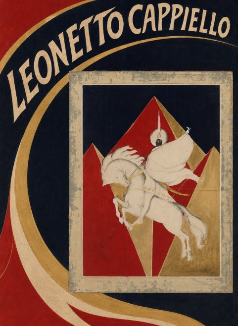 Leonetto Cappiello Rider on a White Horse No3 - Póster