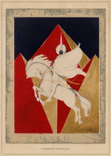 Leonetto Cappiello Rider on a White Horse No6 - Póster
