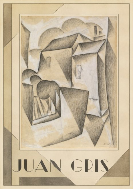 Juan Gris Houses in Paris No1 - Póster