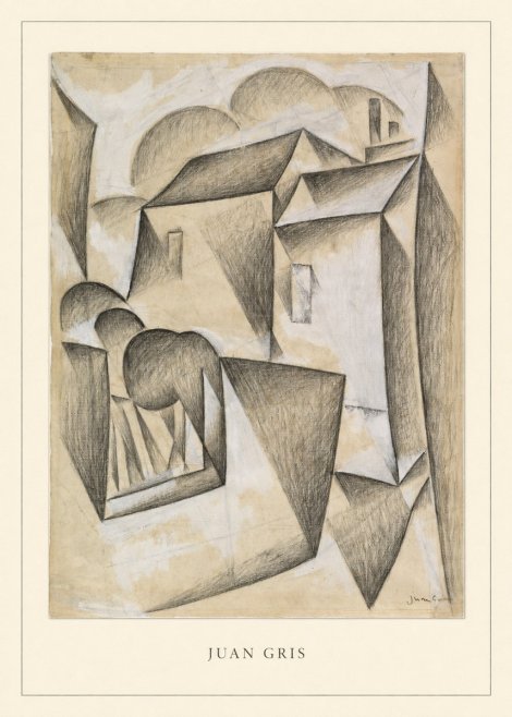 Juan Gris Houses in Paris No3 - Póster