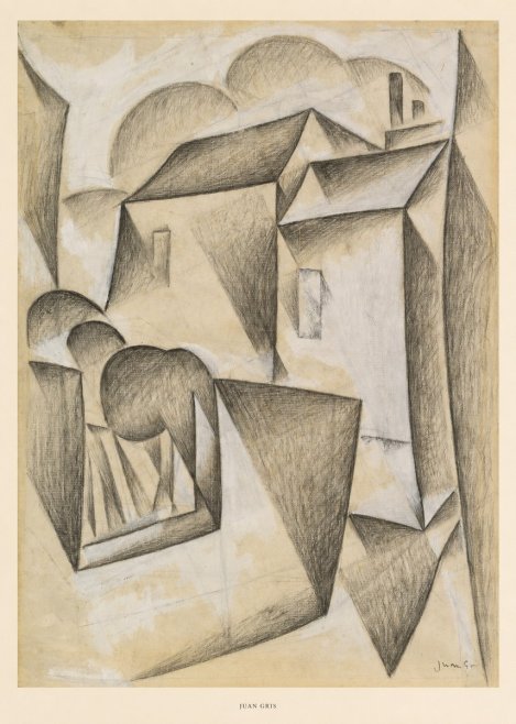 Juan Gris Houses in Paris No5 - Póster