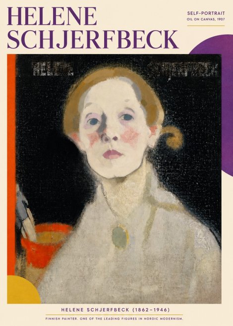 Helene Schjerfbeck Self-portrait No3 - Póster