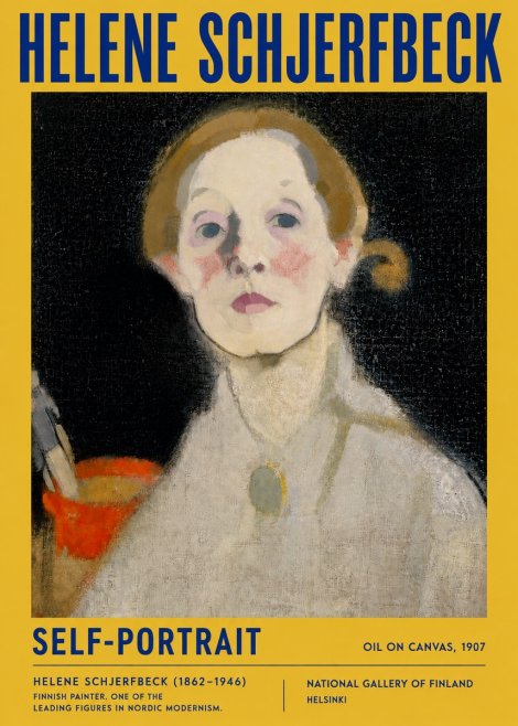 Helene Schjerfbeck Self-portrait No5 - Póster