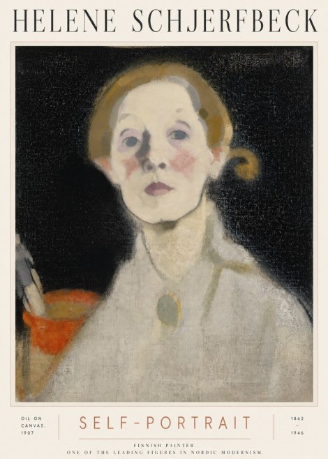 Helene Schjerfbeck Self-portrait No6 - Póster