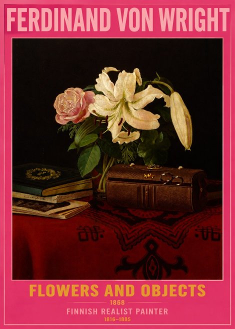 Ferdinand von Wright Flowers and Objets No2 - Póster