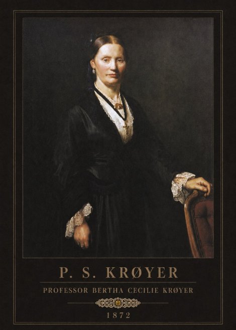 P.S. Krøyer Professor Bertha Cecilie Krøyer No3 - Póster