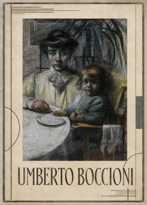 Umberto Boccioni Mother and Sister No1 - Póster