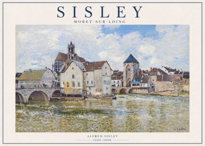 Sisley Moret-sur-loing No6 - Póster