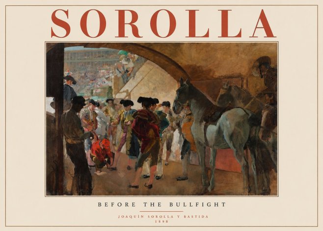 Sorolla Before the Bullfight No2 - Póster
