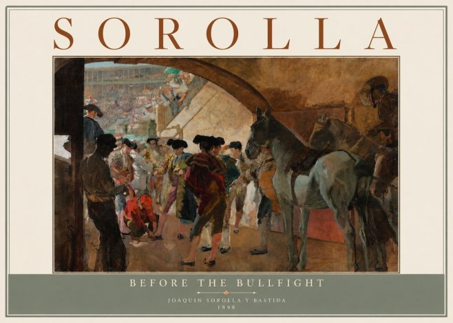 Sorolla Before the Bullfight No5 - Póster