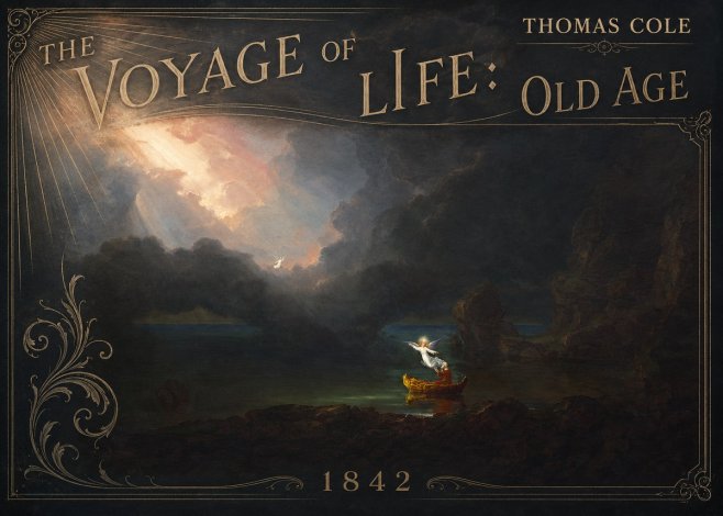 Thomas Cole The Voyage of Life: Old Age III No2 - Póster
