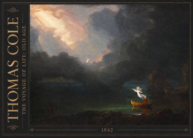 Thomas Cole The Voyage of Life: Old Age III No3 - Póster