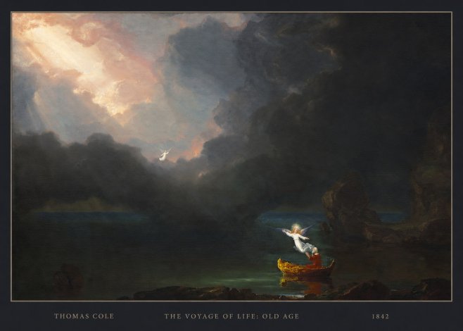 Thomas Cole The Voyage of Life: Old Age III No4 - Póster