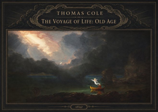 Thomas Cole The Voyage of Life: Old Age III No6 - Póster
