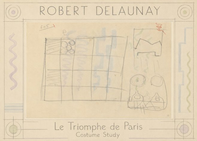 Robert Delaunay Le Triomphe De Paris - Costume Study No1 - Póster