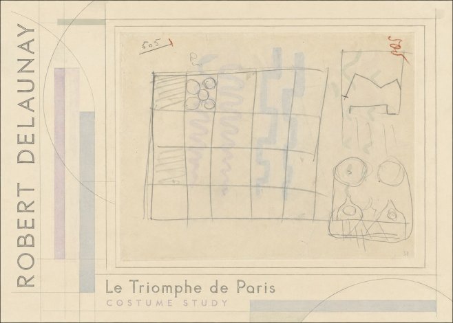 Robert Delaunay Le Triomphe De Paris - Costume Study No2 - Póster