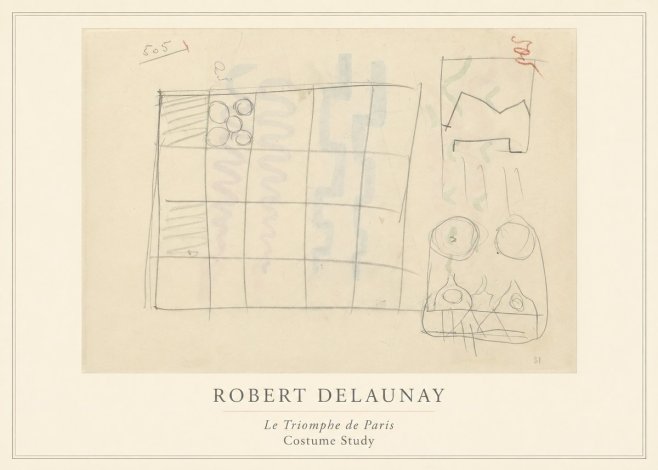 Robert Delaunay Le Triomphe De Paris - Costume Study No4 - Póster