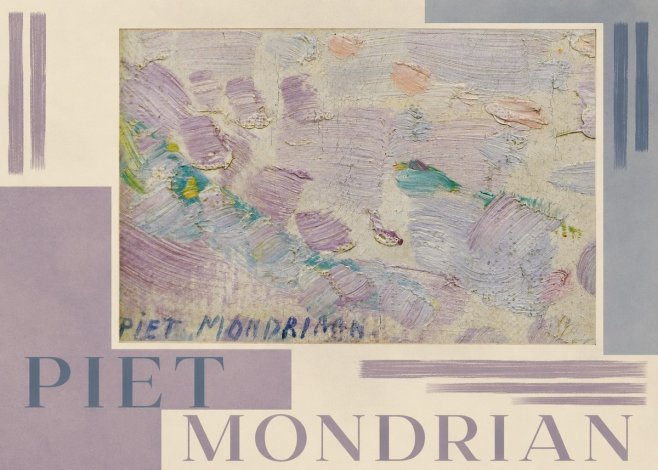 Piet Mondrian Abstract Composition No6 - Póster