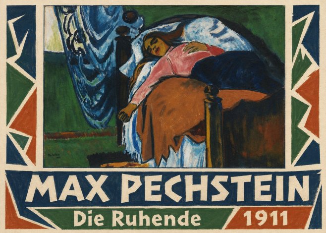 Max Pechstein Die Ruhende No1 - Póster
