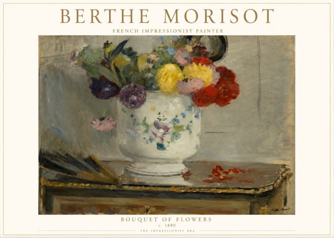Berthe Morisot Bouquet of Flowers No1 - Póster