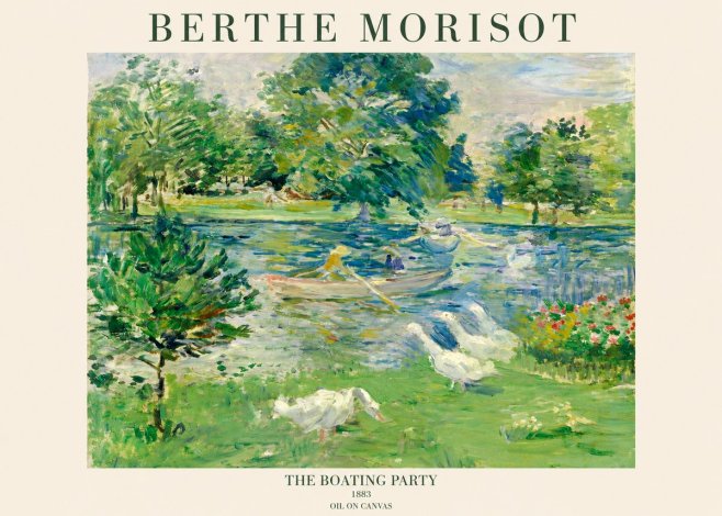 Berthe Morisot The Boating Party No1 - Póster